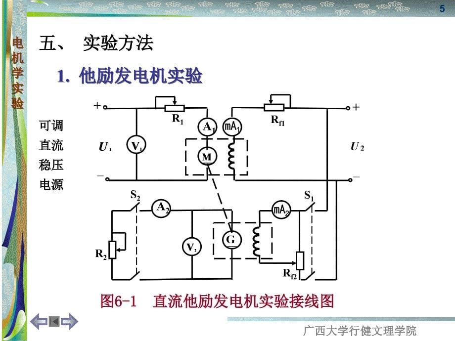 实验6 直流他励发电机实验_第5页