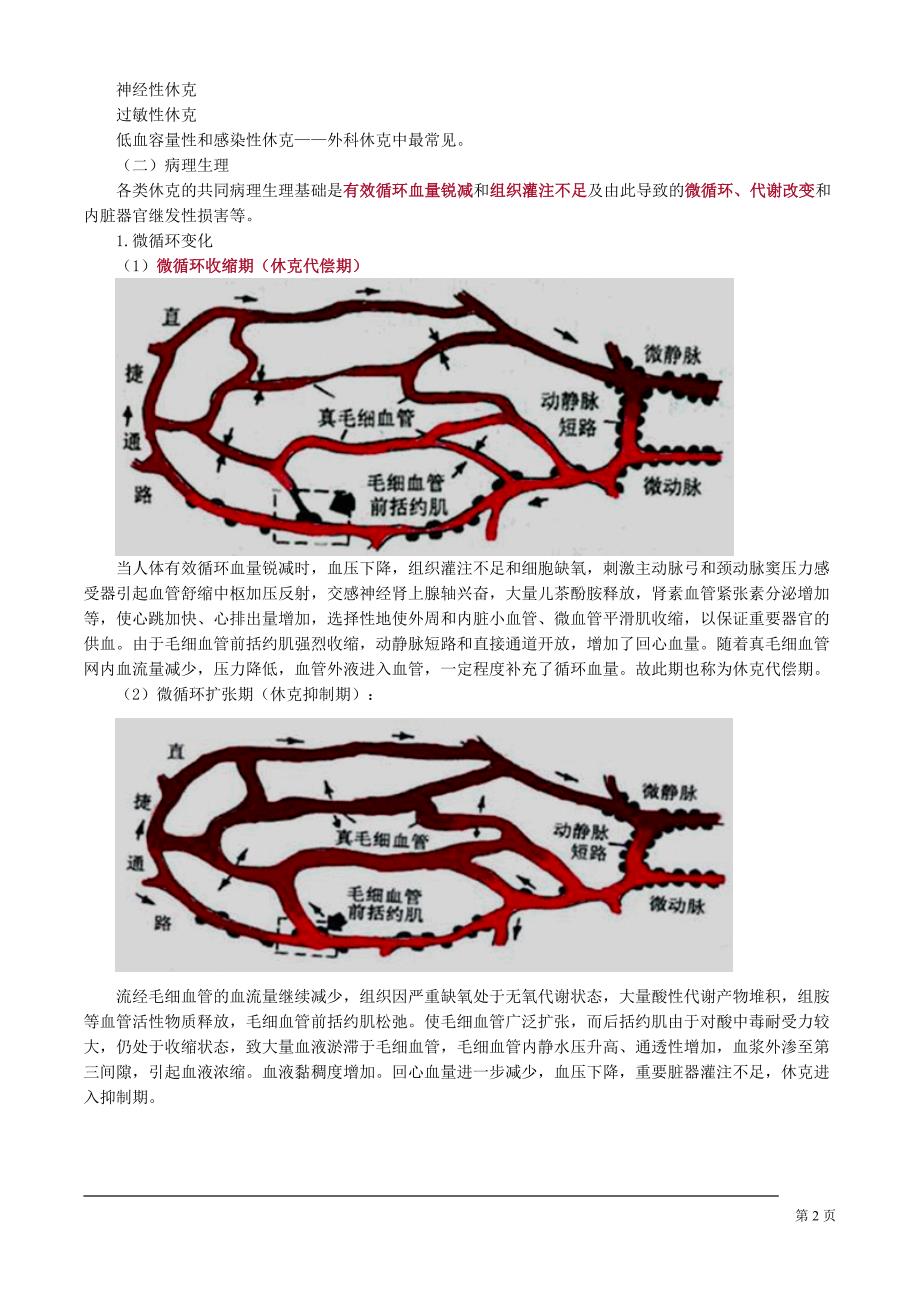 初级护师考试辅导外科护理学第三章外科休克病人的护理_第2页