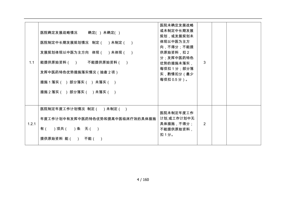 二级中医医院评审检查记录表_第4页