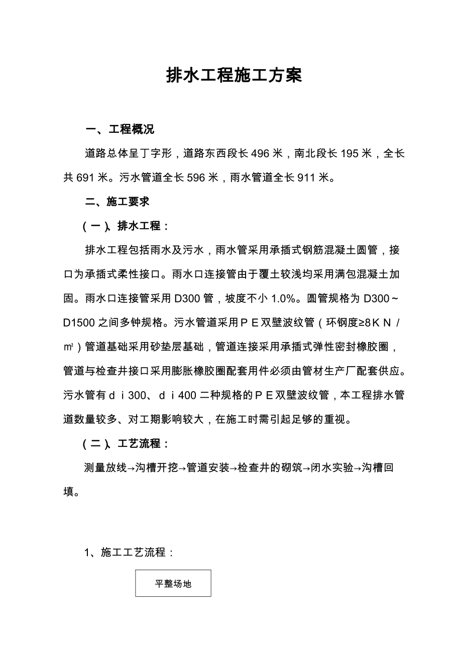 污水管道工程施工组织设计方案31711_第1页