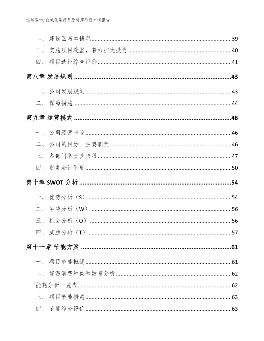 白城化学药品原料药项目申请报告模板范文_第4页