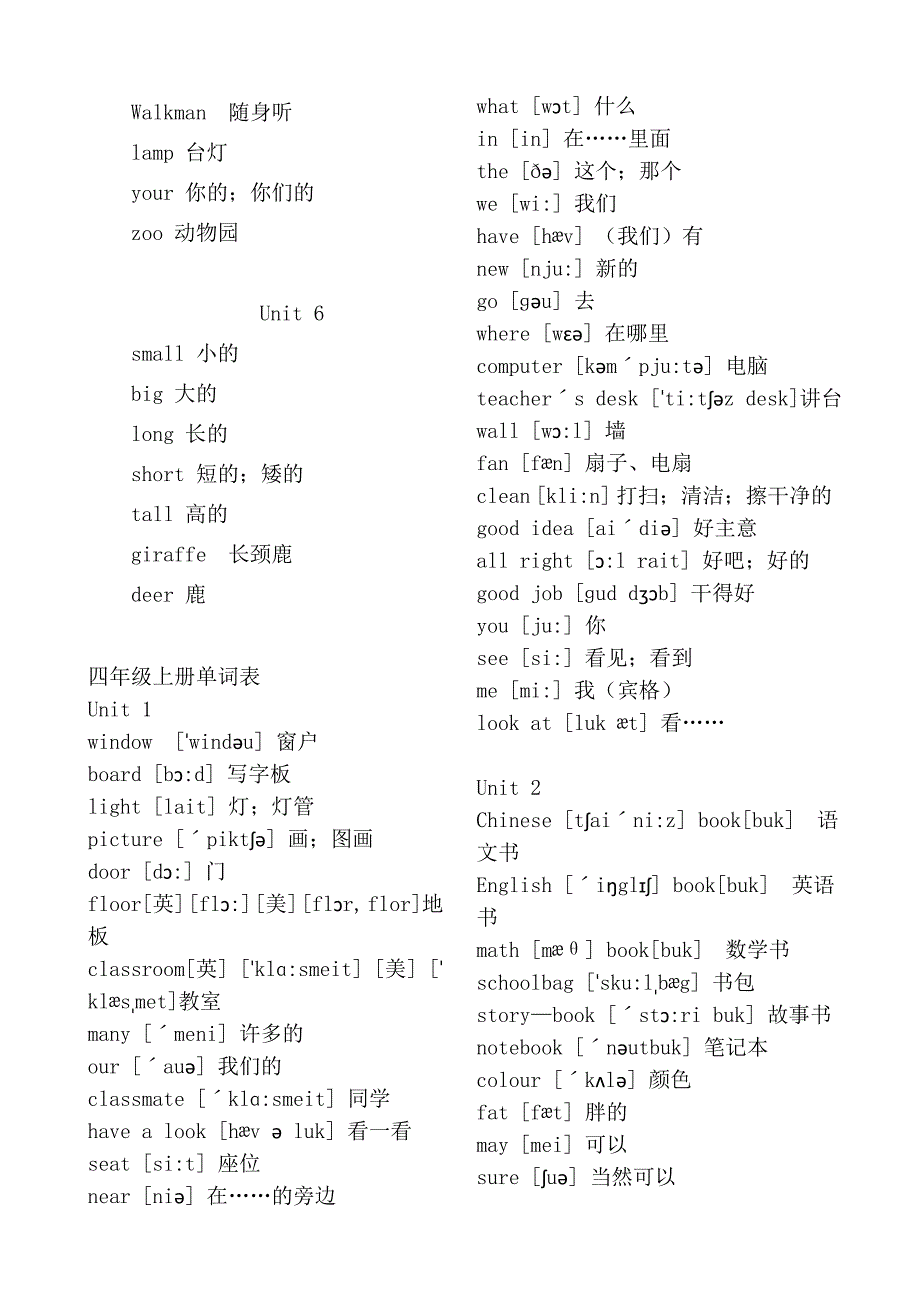 (完整)人教版小学三至六年级英语单词汇总-推荐文档.doc_第4页