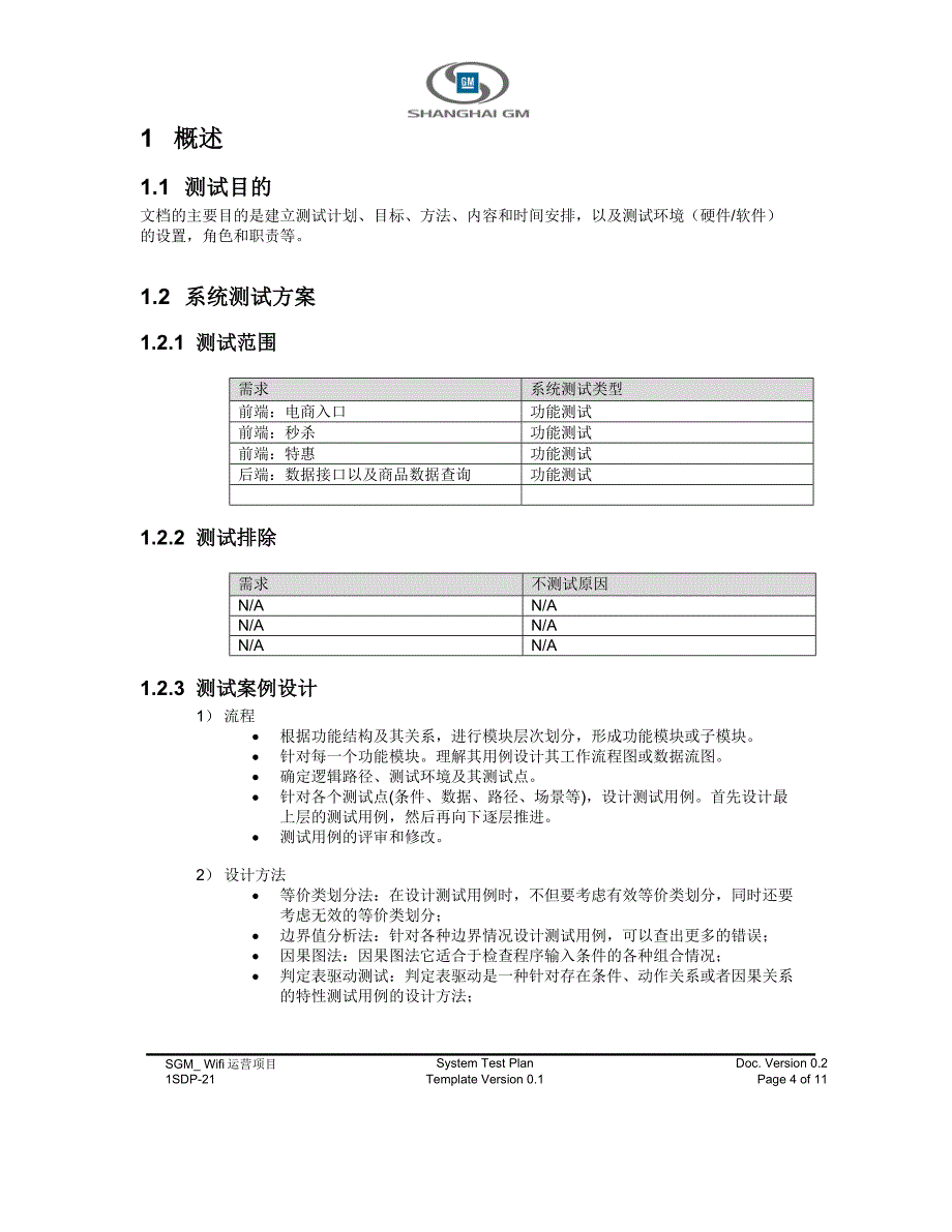 上汽通用经销商WiFi运营项目Test Plan-电商.doc_第4页