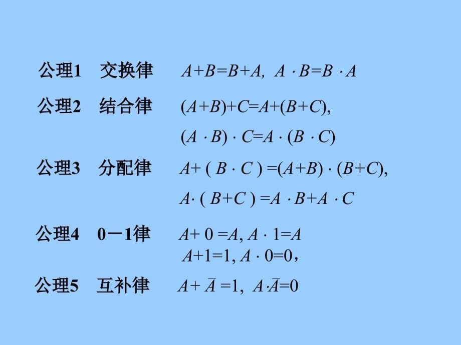 数字逻辑 第二章逻辑代数基础_第5页