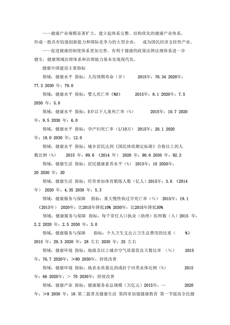 健康中国2030规划纲要—全文_第2页