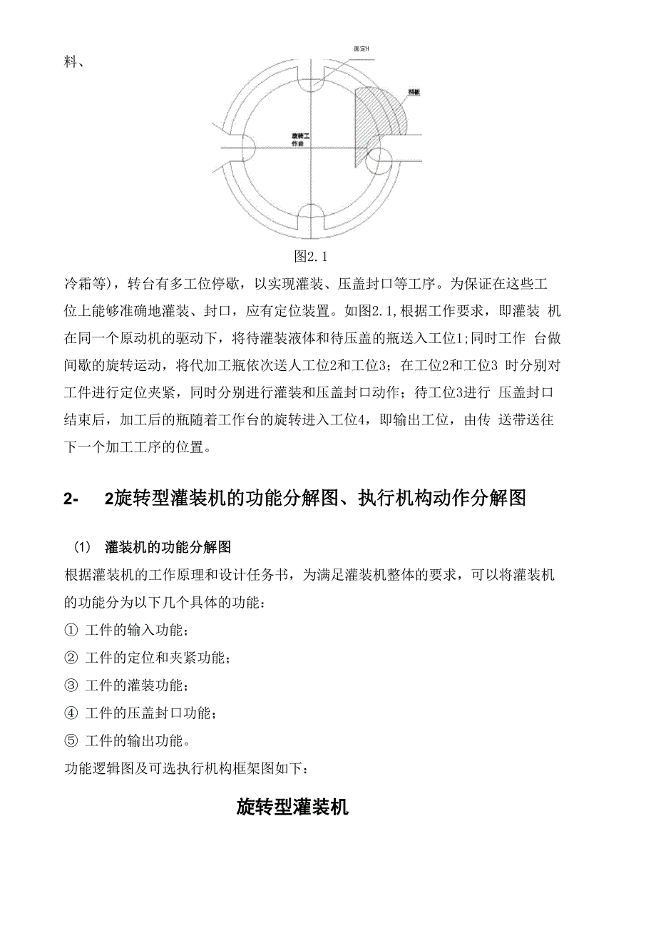 机械原理课程设计-旋转型灌装机_第4页