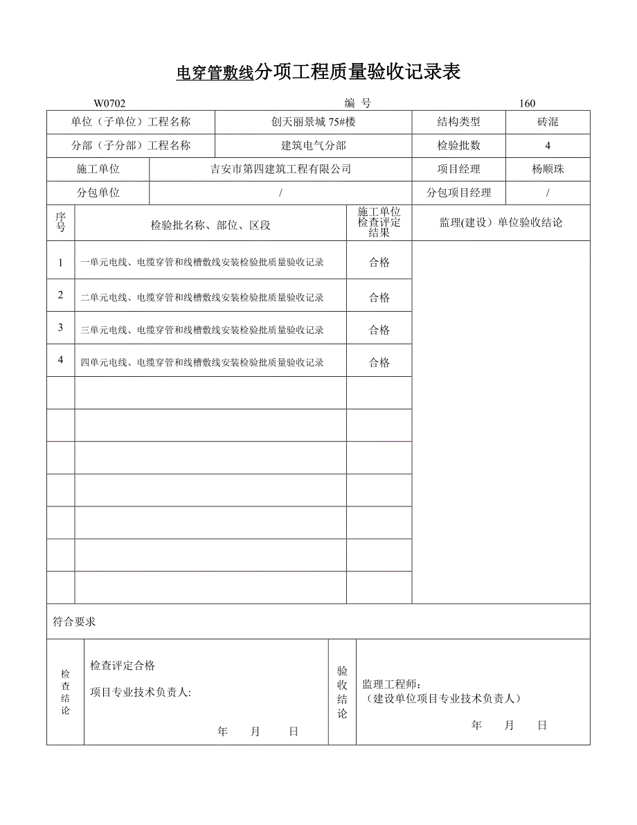 分项工程质量验收记录表.doc_第1页