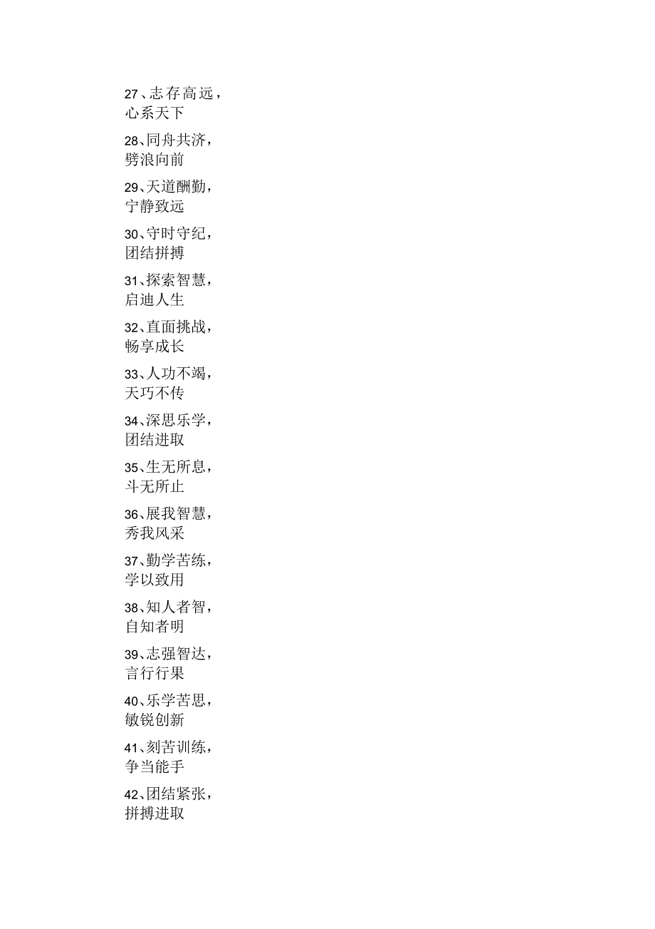 学校门口四字标语_第3页