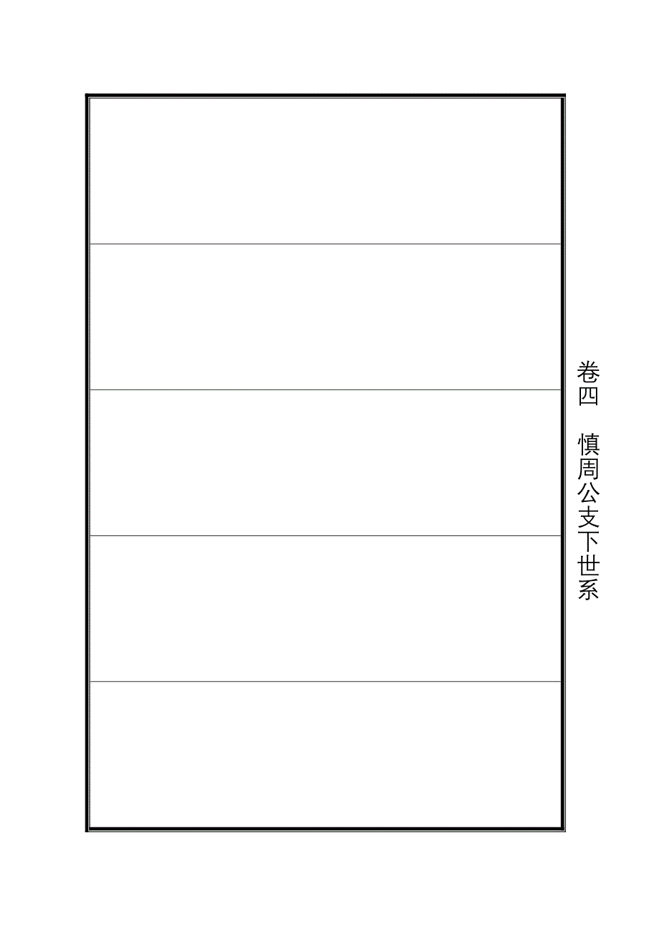 宗谱样本模板--族谱样本模板--家谱--谱牒--版面设计--排版--宗谱排版--word版--表格式--直接输入文字_第2页
