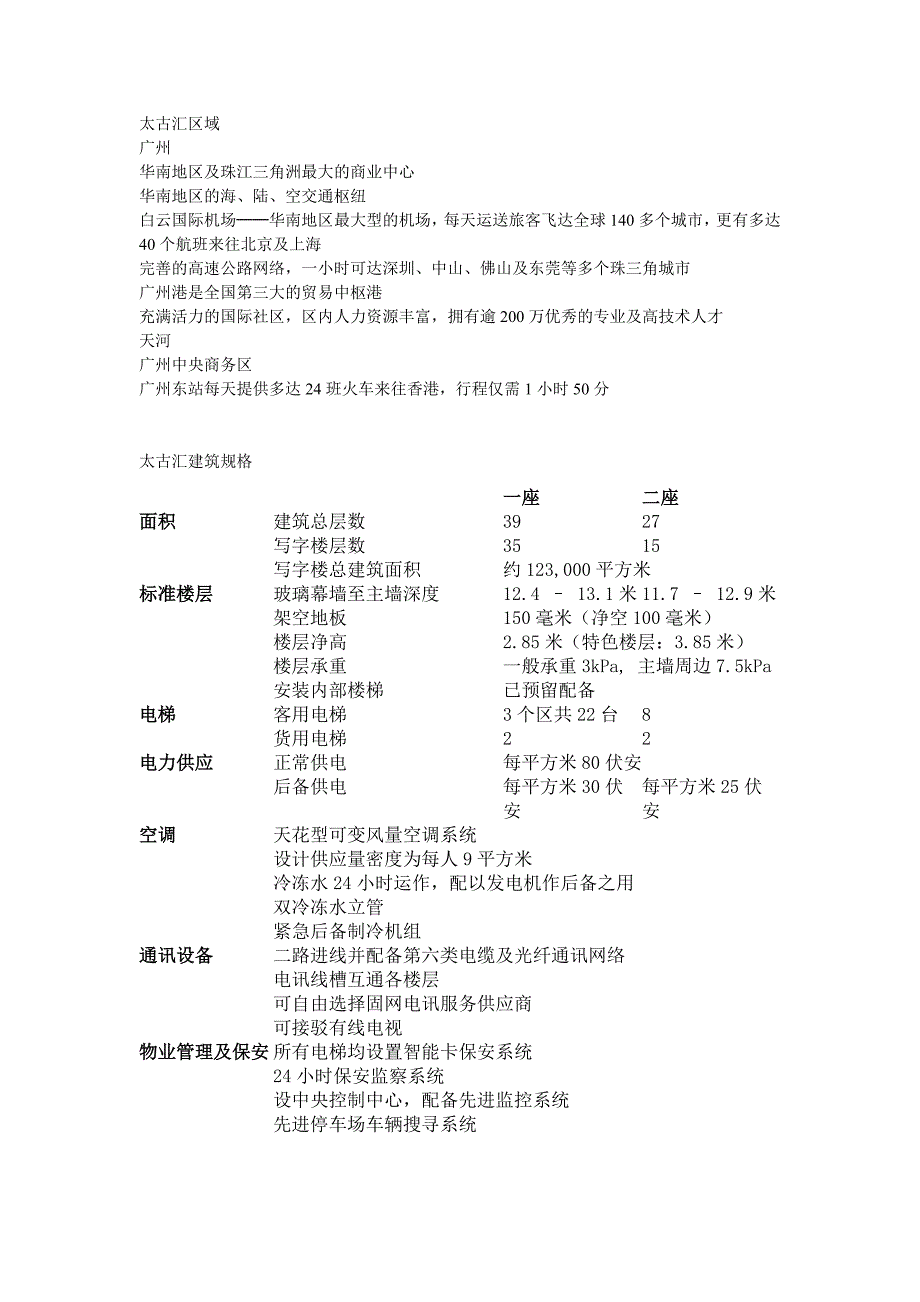 广州太古汇规划设计及户型建筑规划_第1页