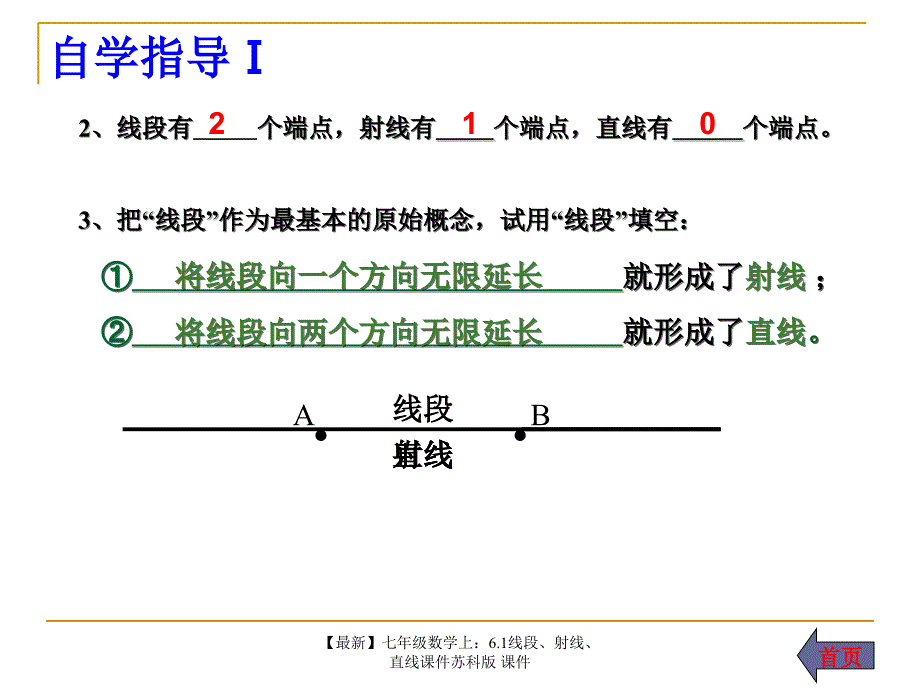 最新七年级数学上6.1线段射线直线课件苏科版课件_第4页