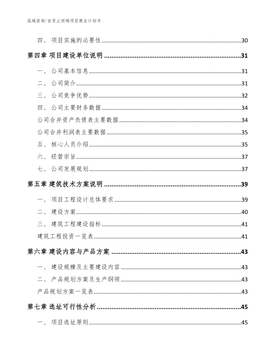 自贡止回阀项目商业计划书【模板范本】_第3页