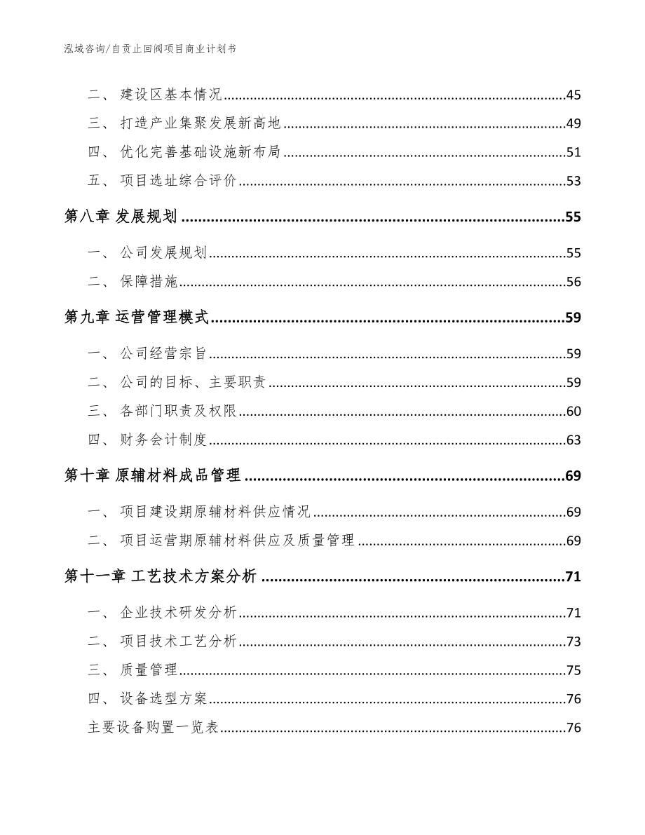 自贡止回阀项目商业计划书【模板范本】_第4页