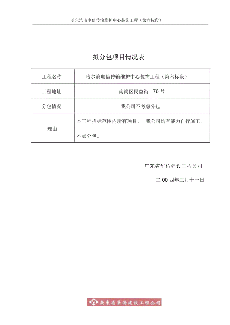 拟分包项目情况表_第1页