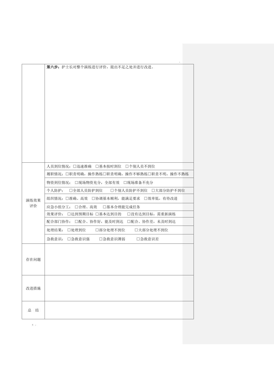 患者突然发生猝死的应急预案演练记录_第2页