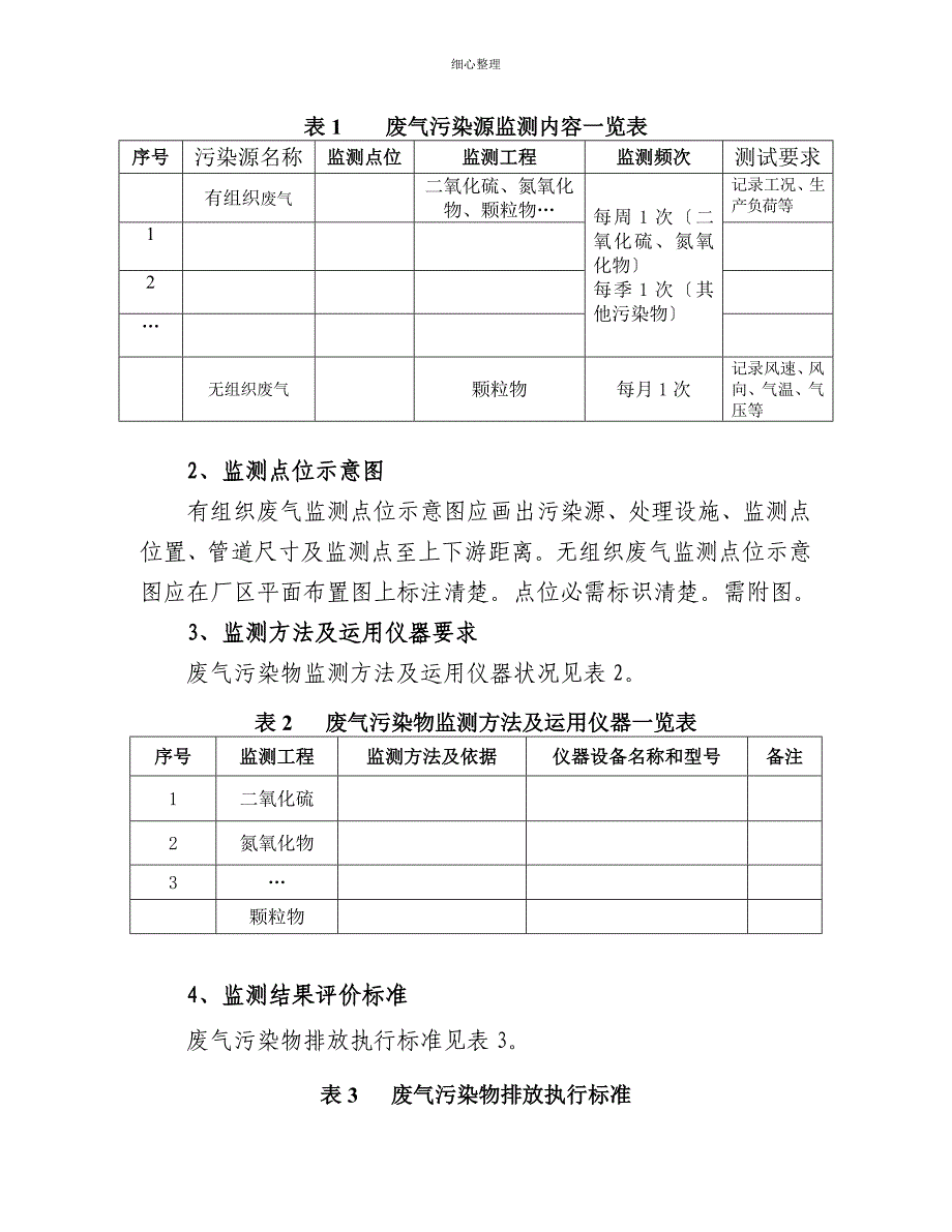 企业自行监测方案格式_第3页