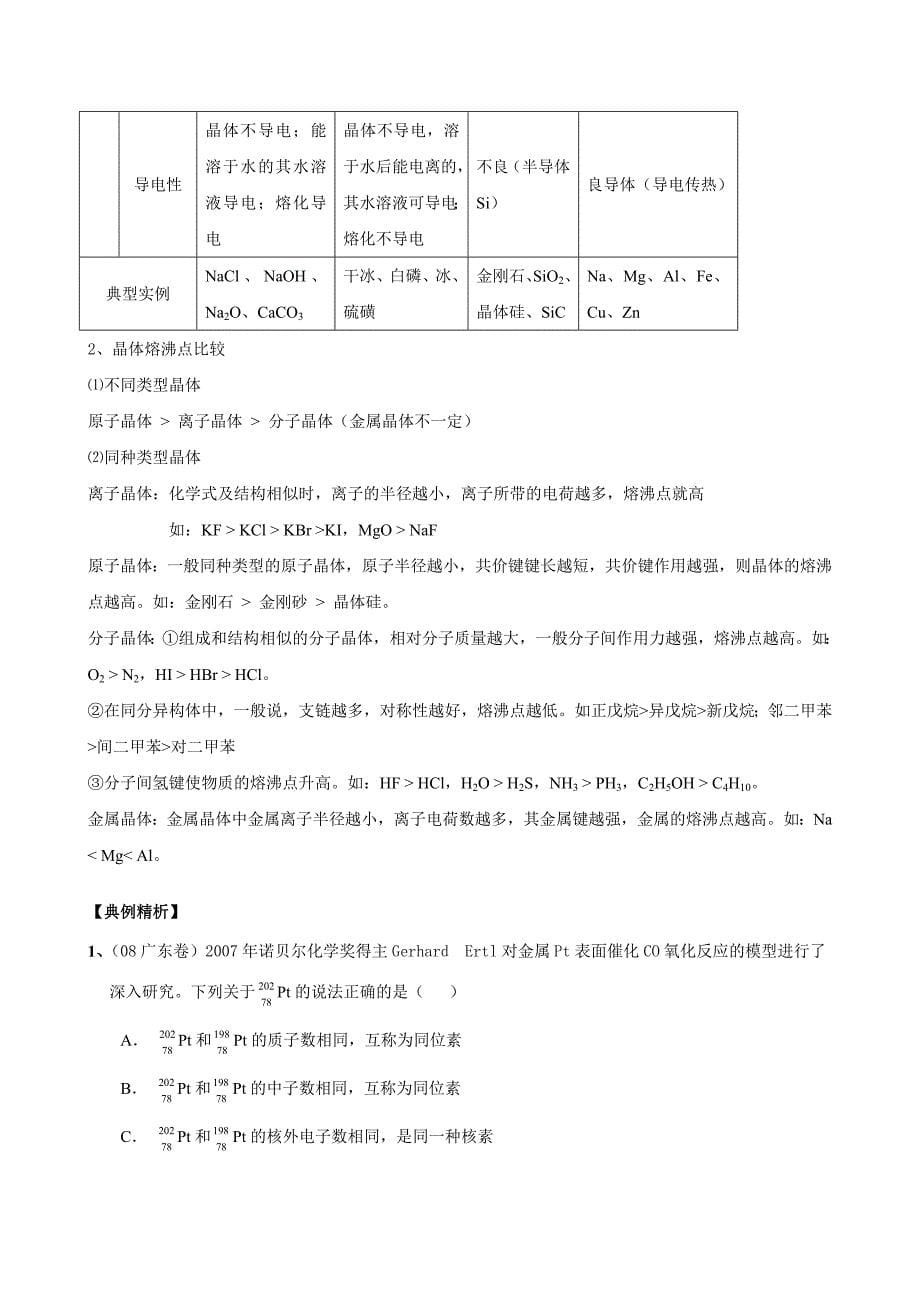 专题五、元素周期律元素周期表_第5页