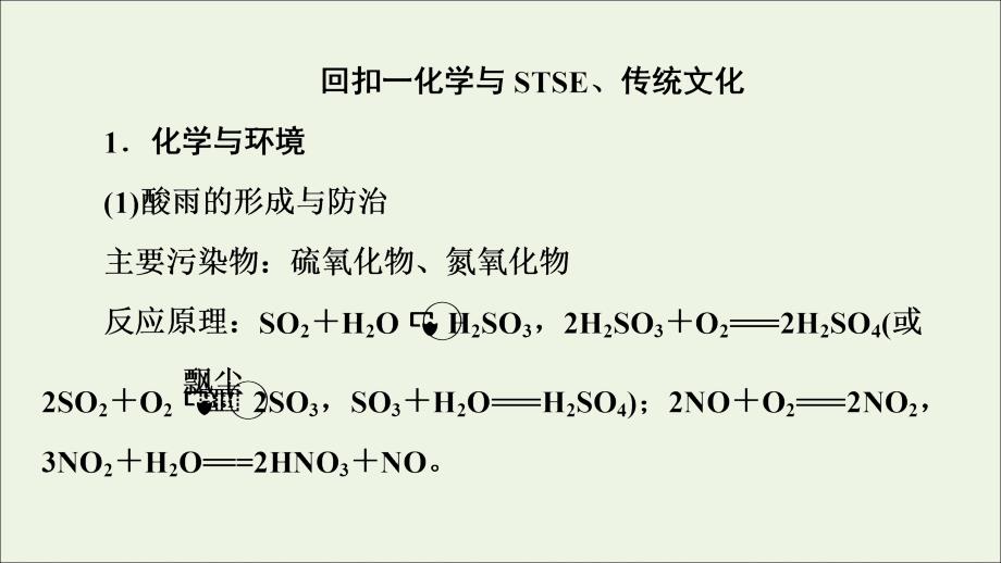 （新课标）2020高考化学二轮复习 第2部分 专项1 回扣教材 夯实双基课件_第2页