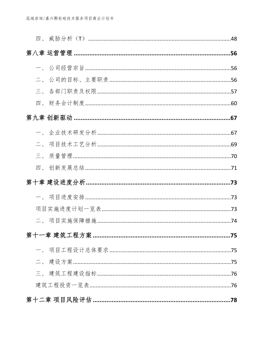 嘉兴颗粒硅技术服务项目商业计划书_第4页