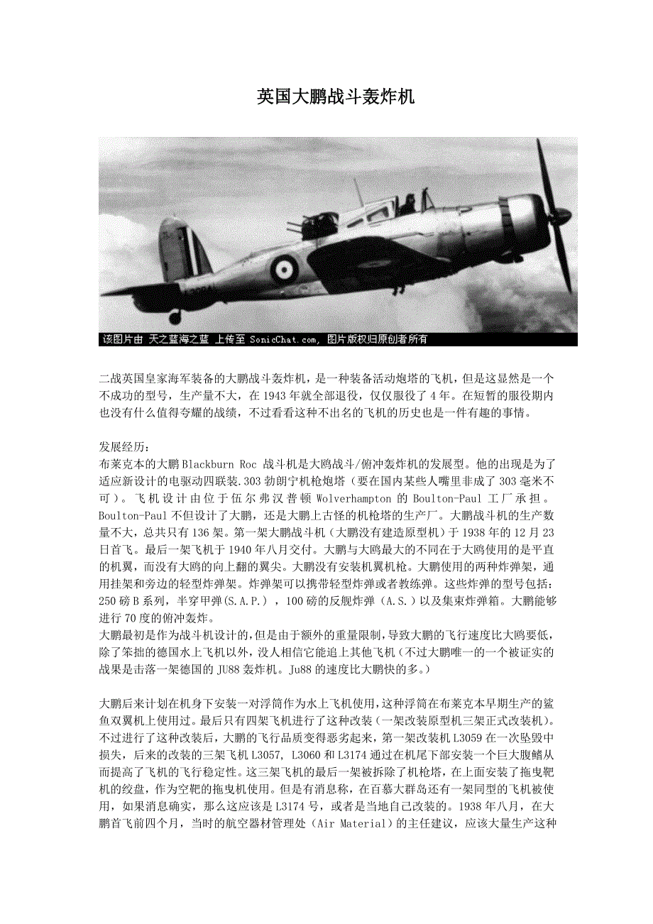 英国大鹏战斗轰炸机.doc_第1页