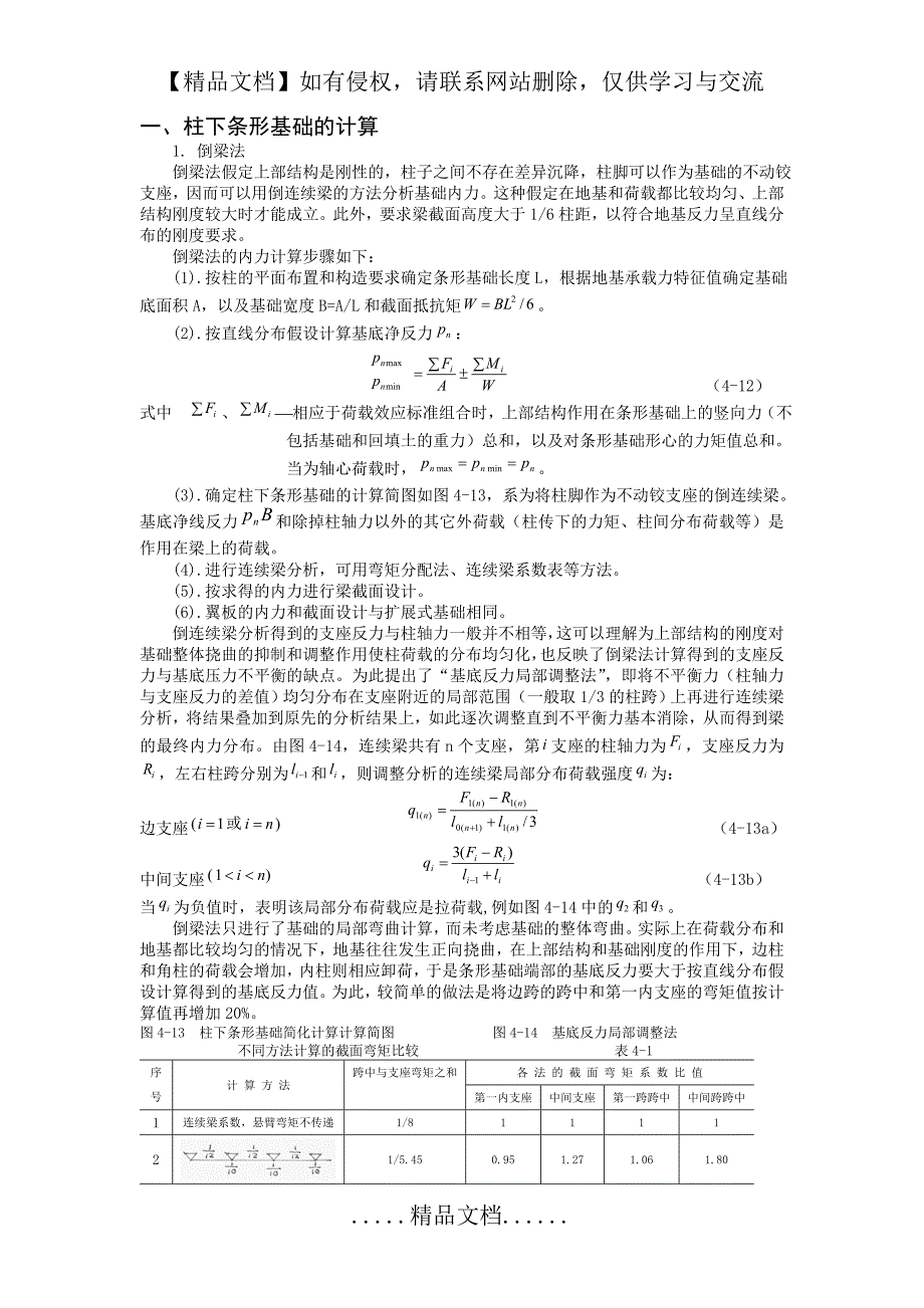 柱下条形基础内力计算(zhang)_第2页