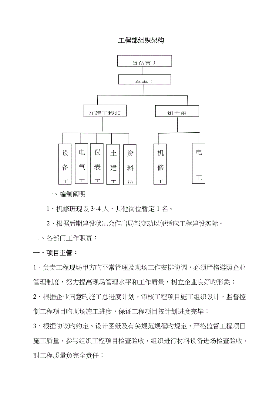 的工程管理系统公司组织架构_第1页