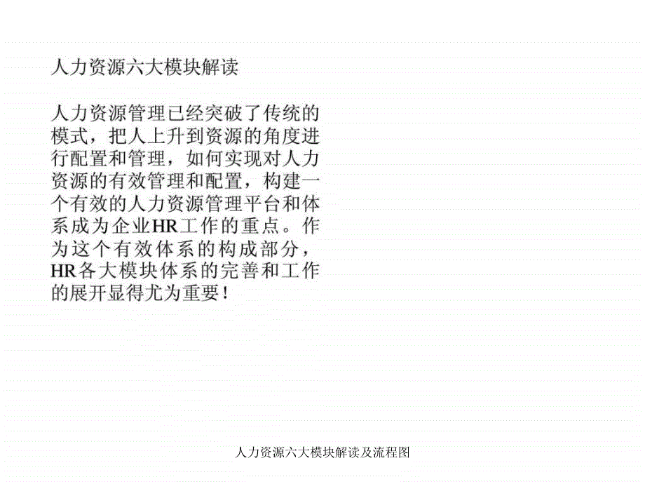 人力资源六大模块解读及流程图课件_第2页