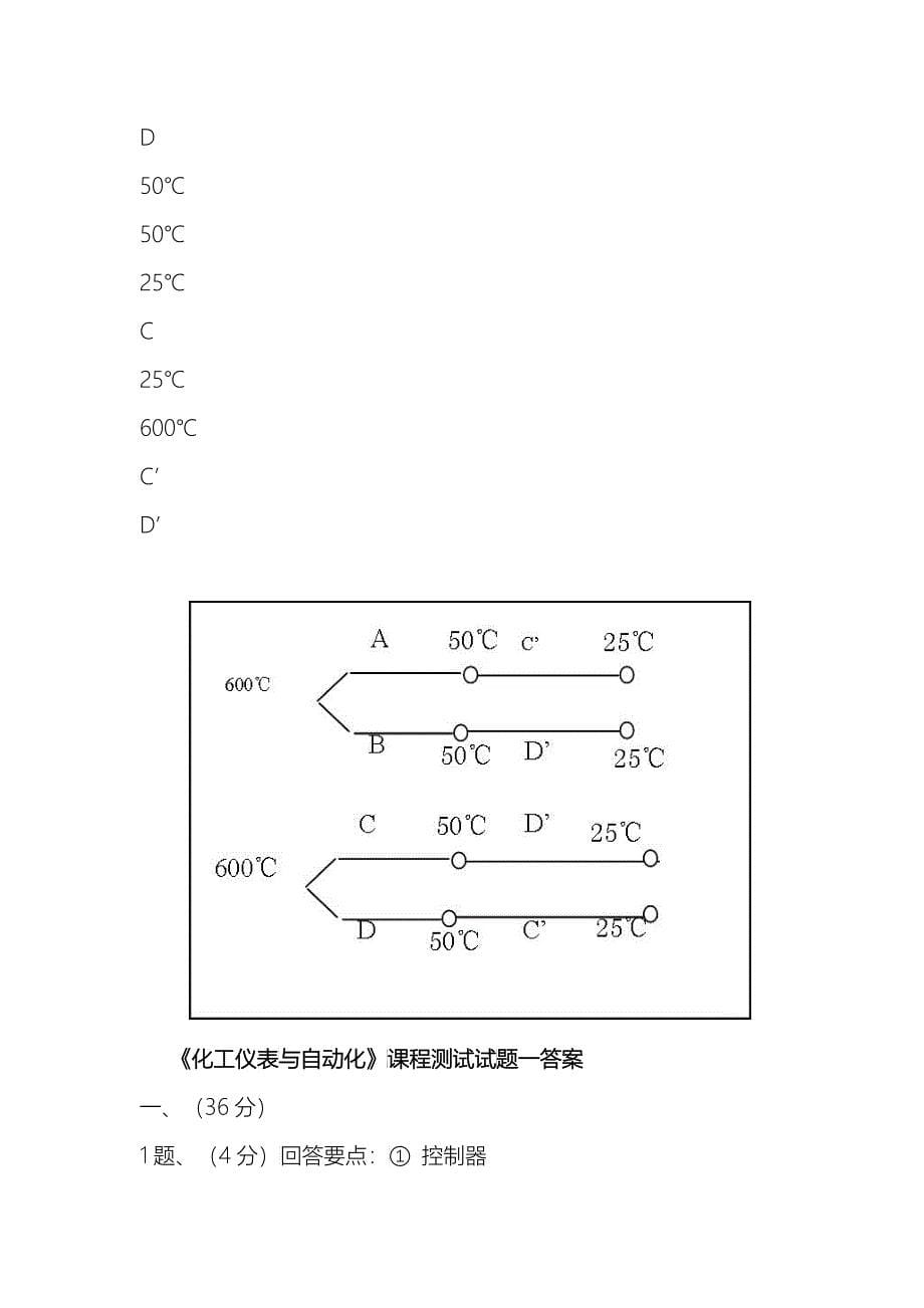 化工仪表与自动化复习试卷_第5页