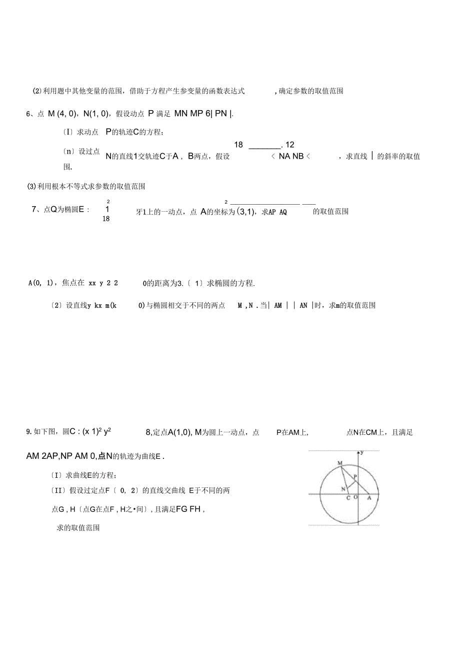 椭圆综合题总结附答案_第5页