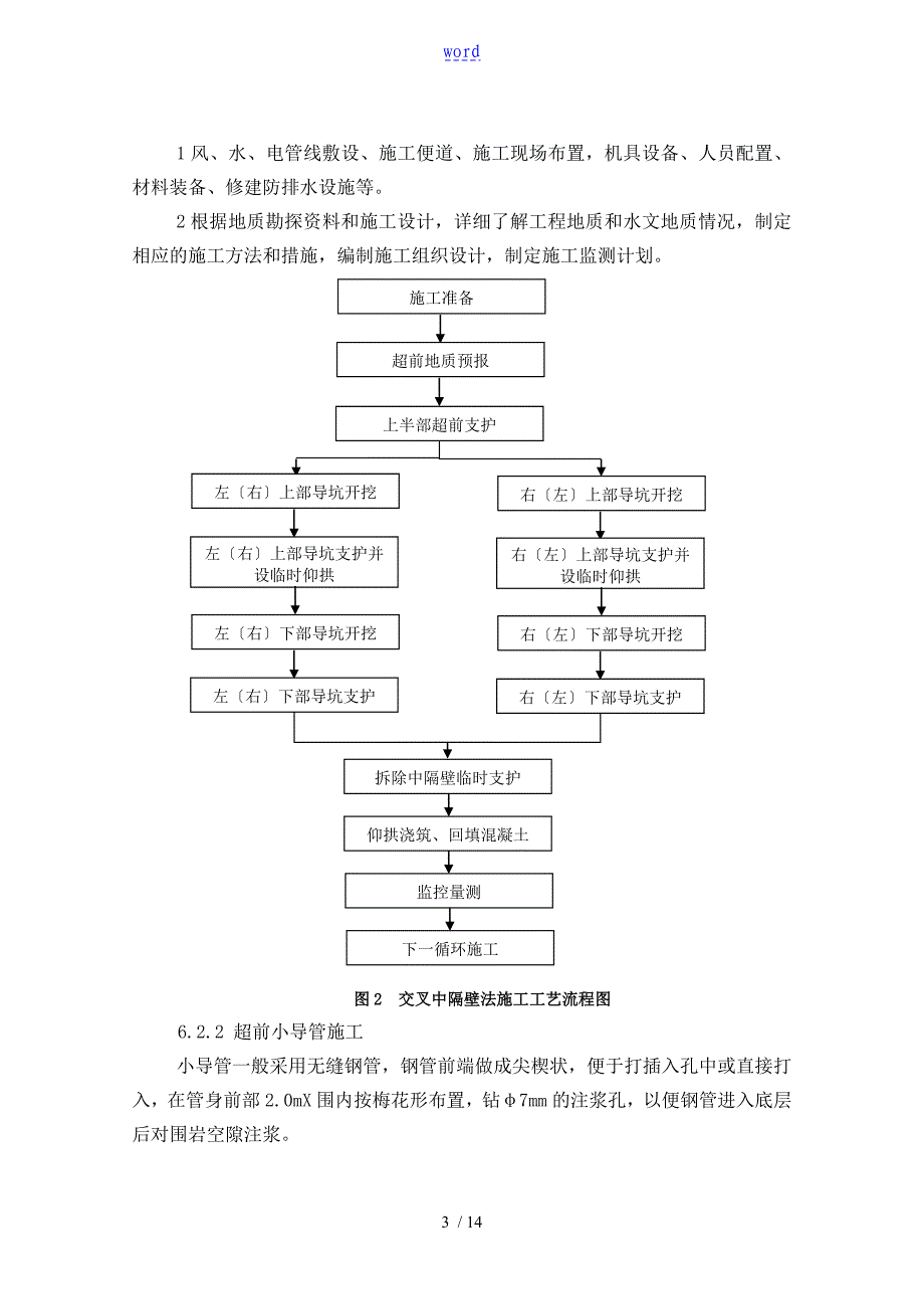 7交叉中隔壁法施工实用工艺工法_第3页