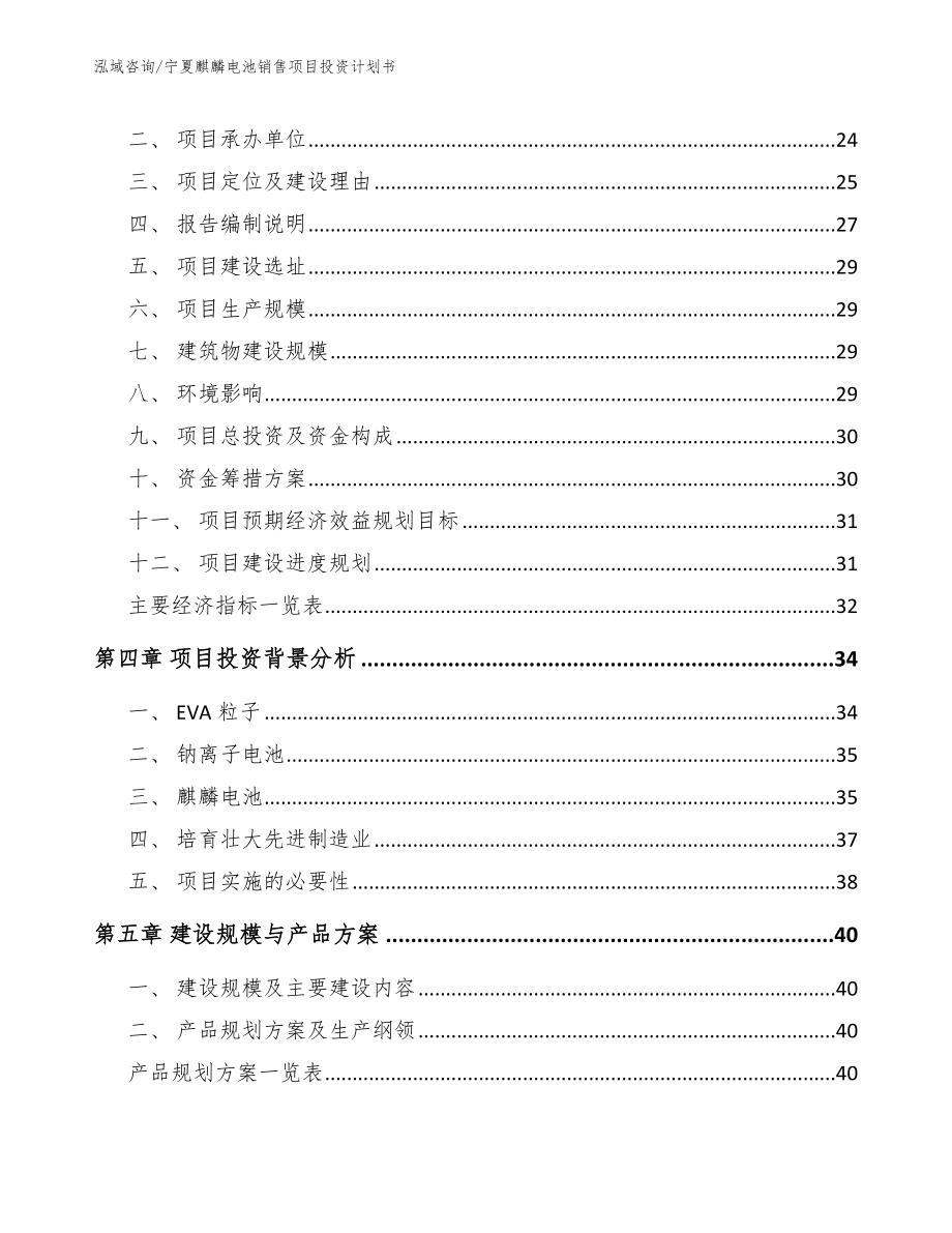 宁夏麒麟电池销售项目投资计划书（范文模板）_第4页
