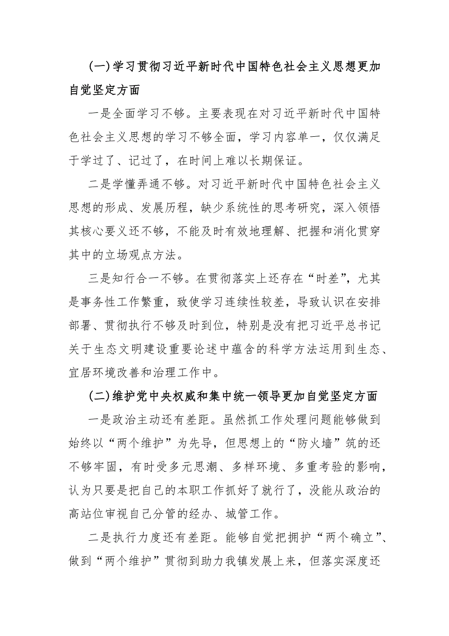 2024年围绕“维护党中央权威和集中统一领导、践行宗旨服务人民、求真务实狠抓落实、履行从严治党政治责任”等“六个方面”对照检查材料4280字范文.docx_第2页