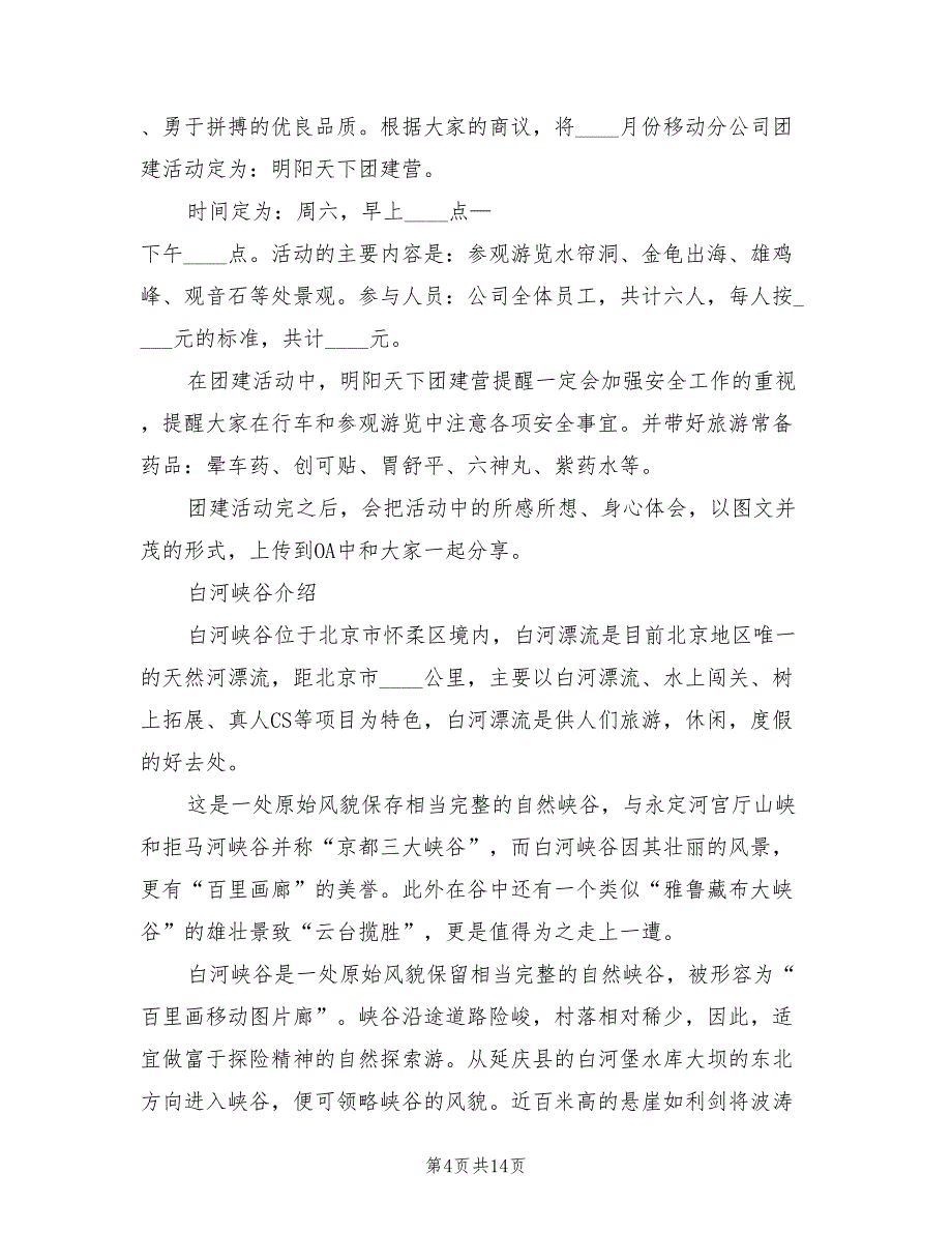 团队建设方案经典案例分享（4篇）_第4页