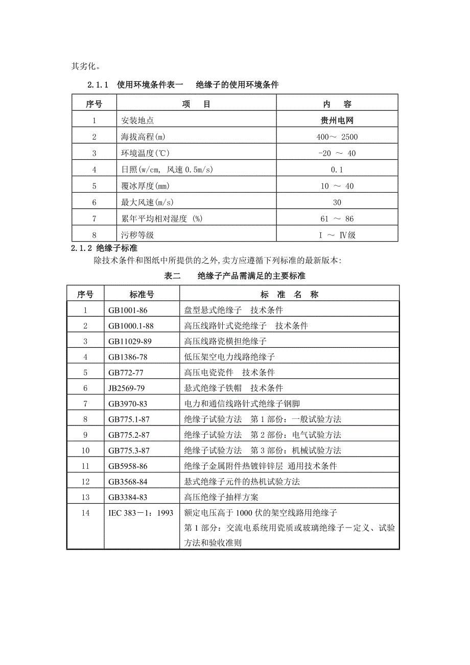 瓷质绝缘子技术协议版本_第5页