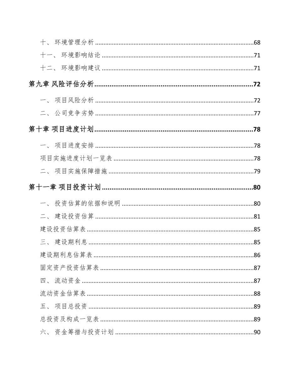 广西关于成立汽车制动零件公司可行性研究报告(DOC 80页)_第5页