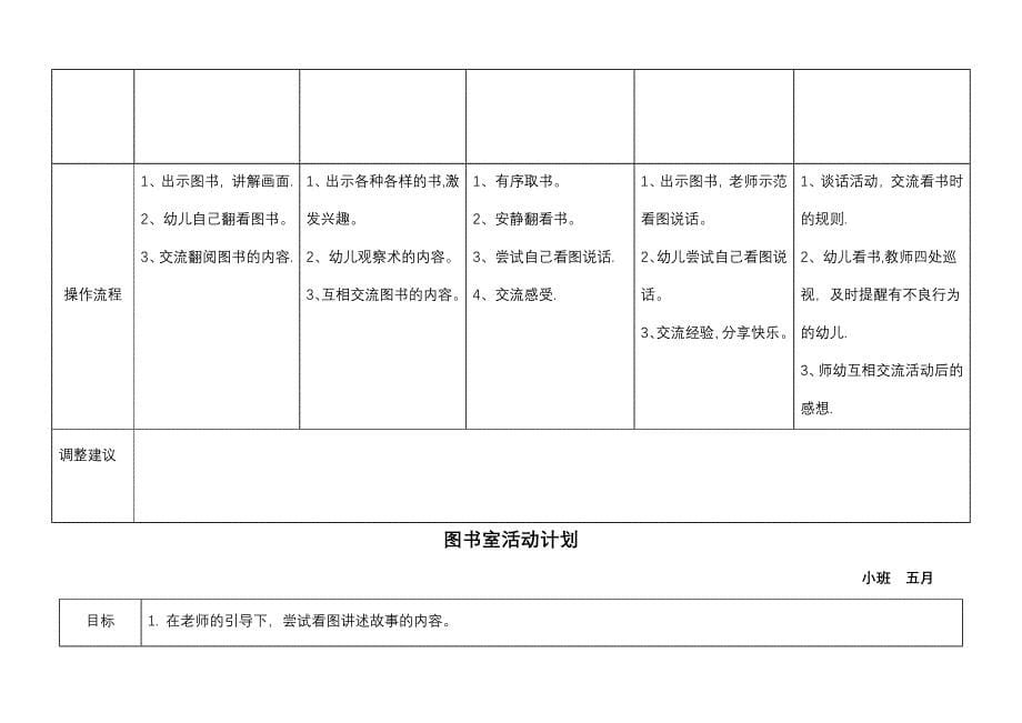 图书室活动计划下——小班_第5页