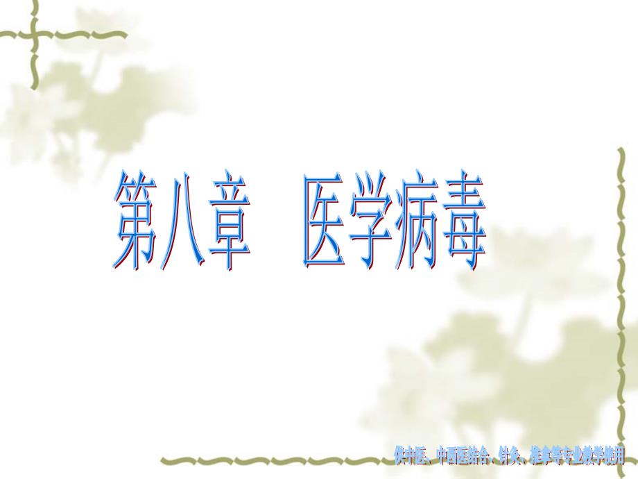 第八章病毒总论_第1页