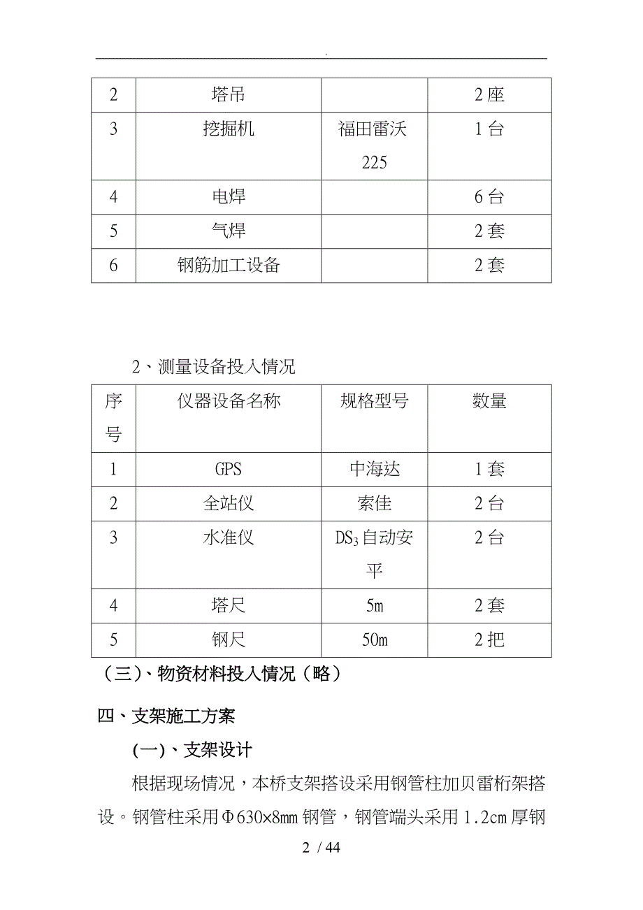 现浇箱梁贝雷支架专项程施工设计方案_第2页