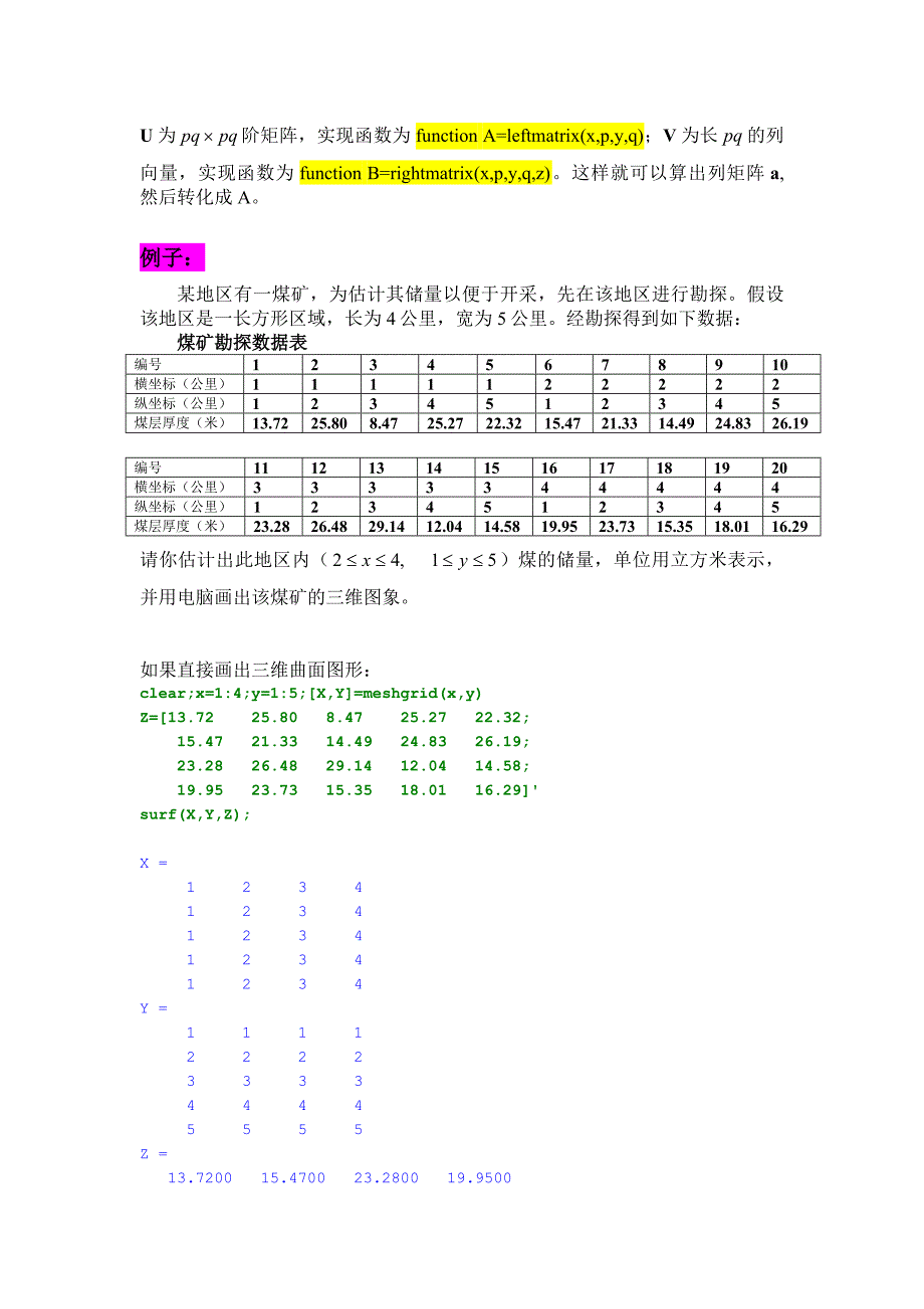 曲面拟合原理与实例_第3页