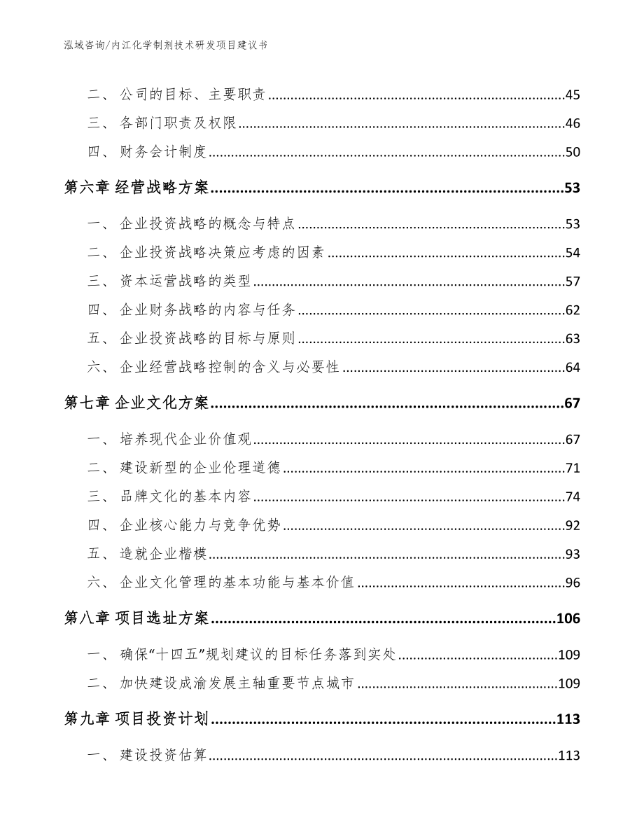 内江化学制剂技术研发项目建议书范文_第4页