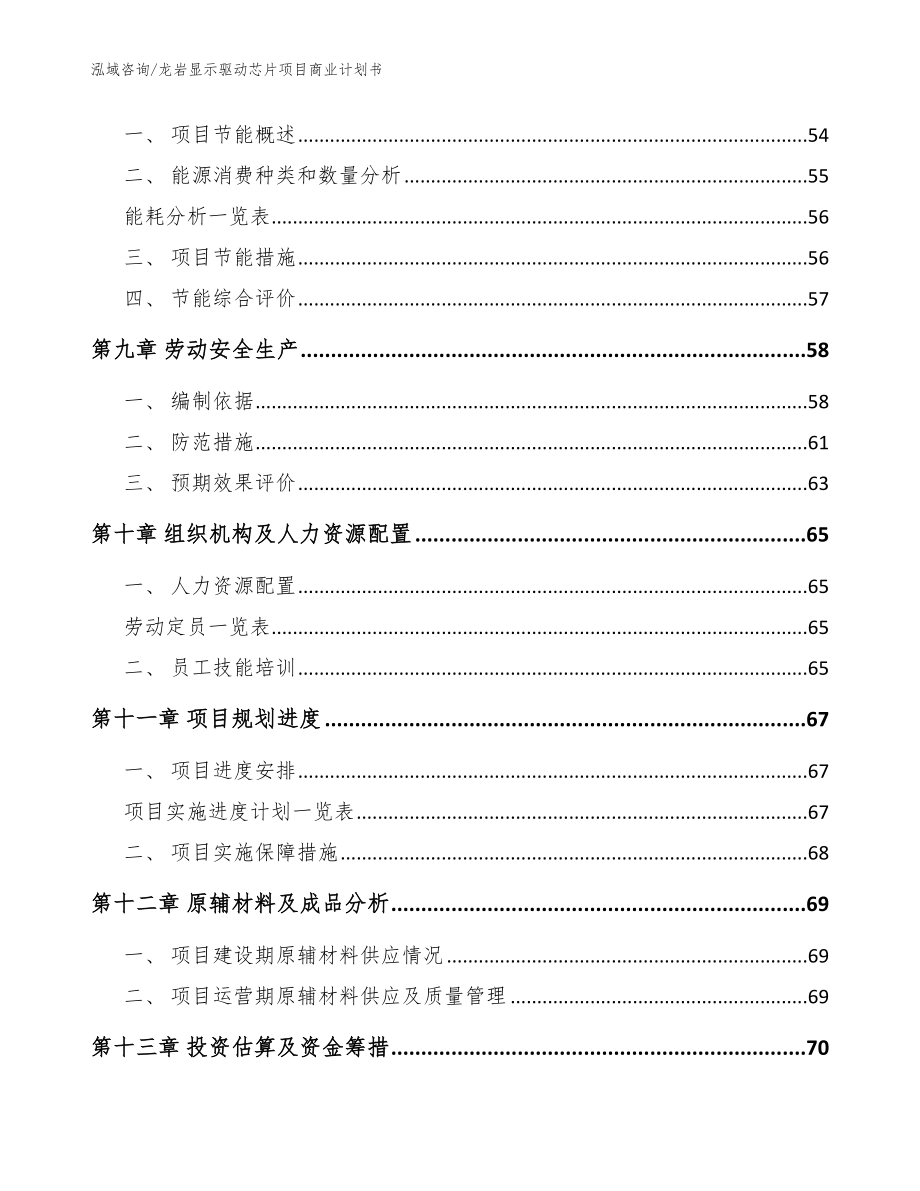 龙岩显示驱动芯片项目商业计划书_模板范文_第4页