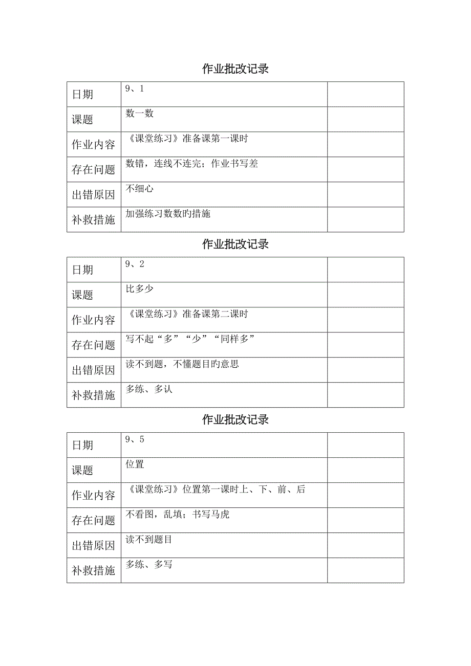 作业批改记录_第1页