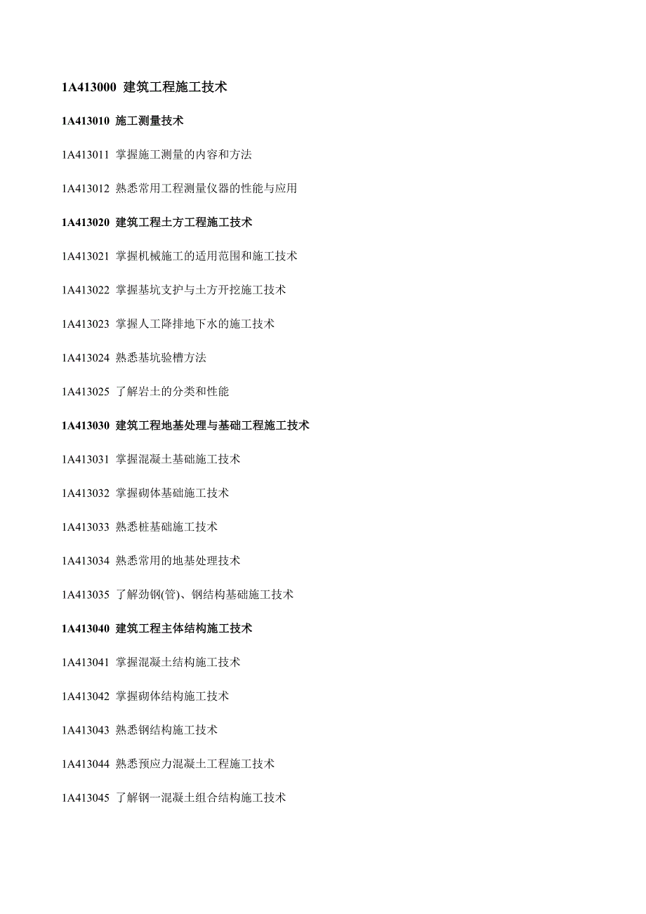 1A400000-建筑工程管理与实务大纲.doc_第3页