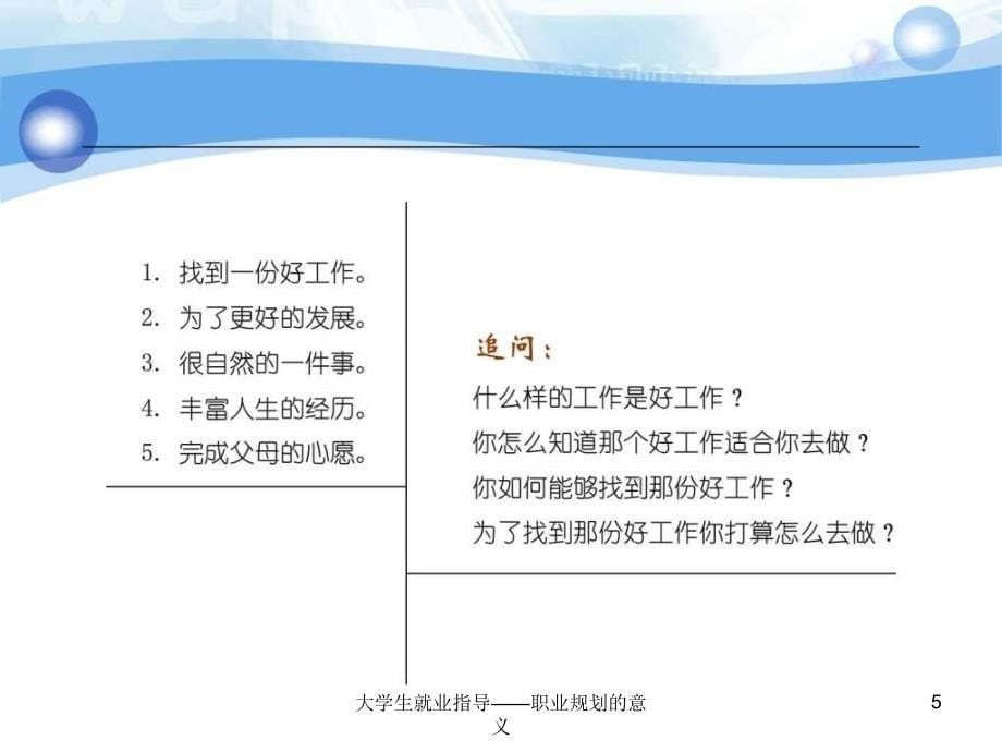 大学生就业指导职业规划的意义课件_第5页