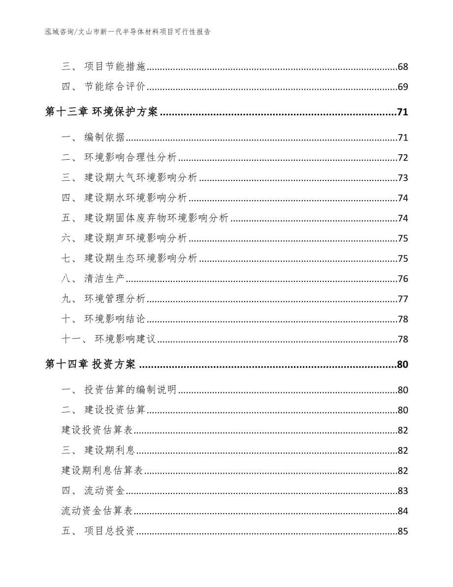 文山市新一代半导体材料项目可行性报告【模板范文】_第5页