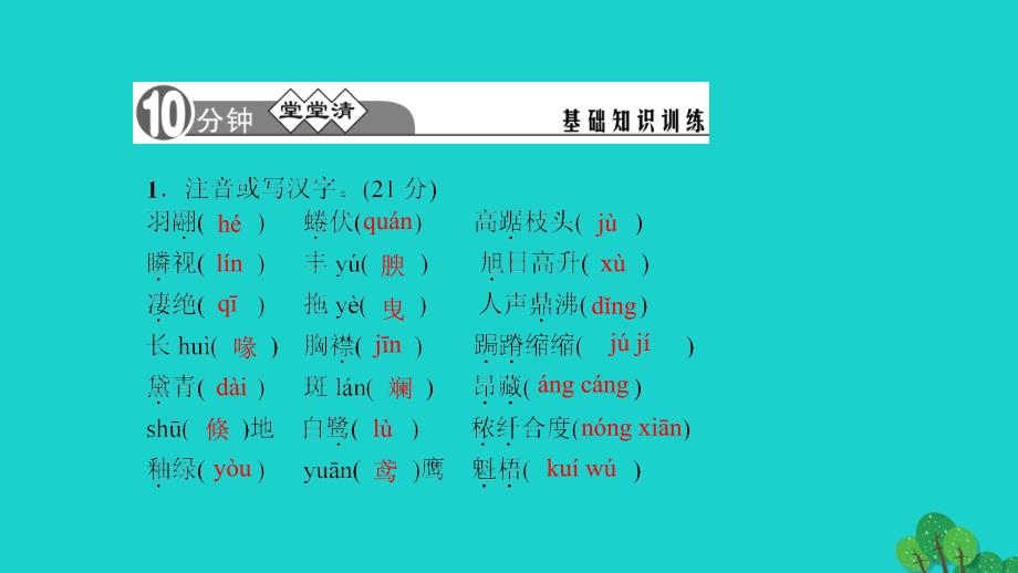 四清导航】七年级语文上册 第五单元 18《鸟》课件 新人教版_第2页