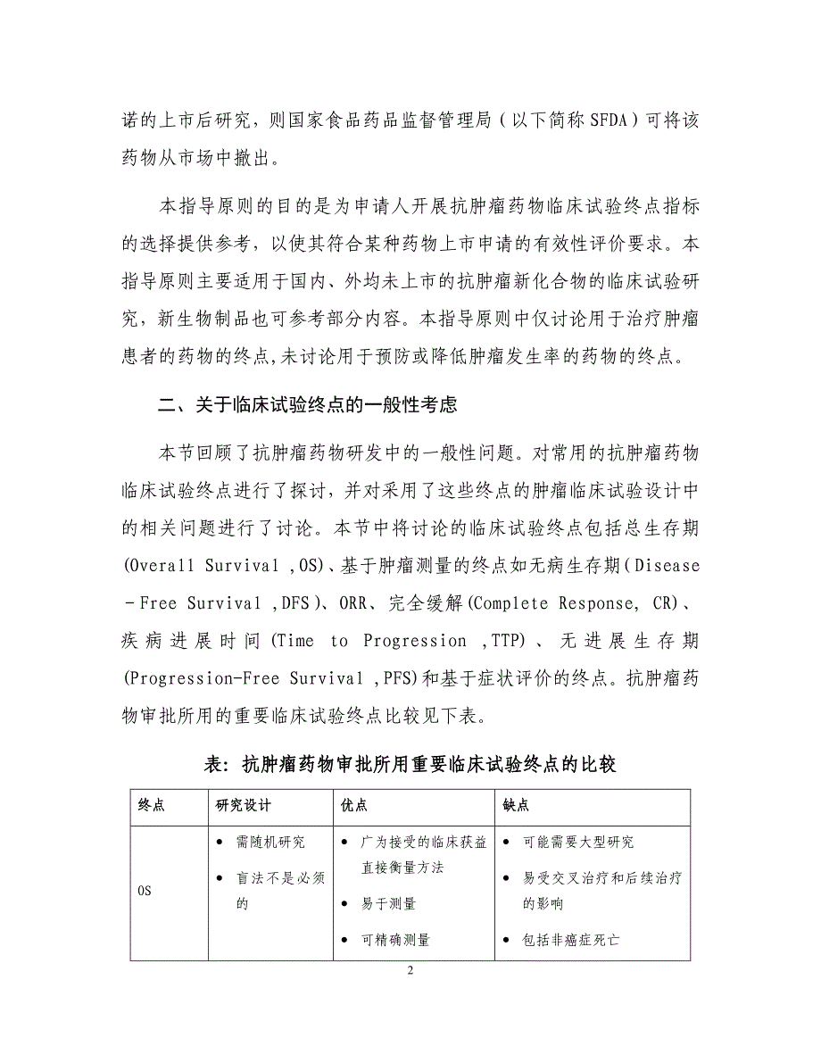 抗肿瘤药物临床试验终点技术指导原则.docx_第2页