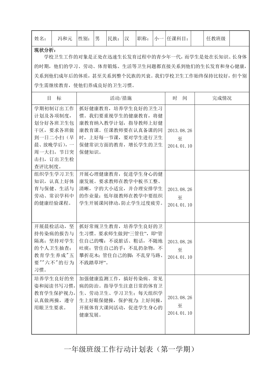 春教学工作行动计划表_第4页