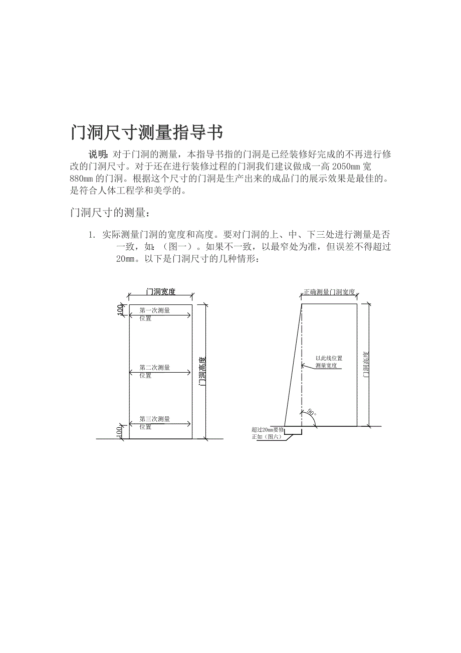 门洞尺寸测量指导书_第1页