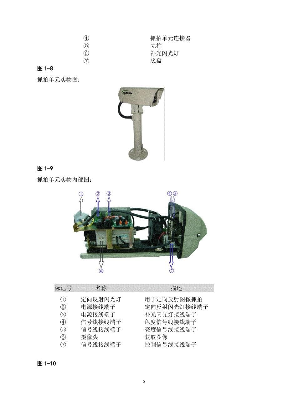 高德威GWPR9902T汽车牌照识别器维护手册_第5页